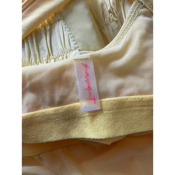 Free People Movement Righteous Runsie Neon Yellow Size Large Shorts Racerback - Picture 6 of 10